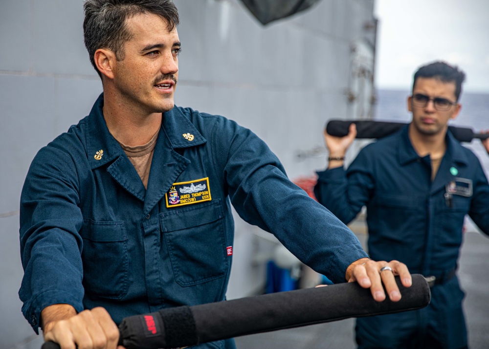 USS Chancellorsville Conducts Non-lethal Weapons Training