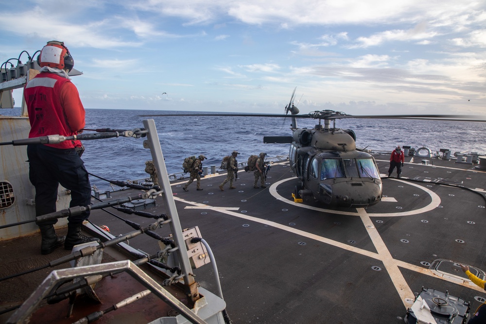 USS Hopper (DDG 70) participates in JPMRC 23-01