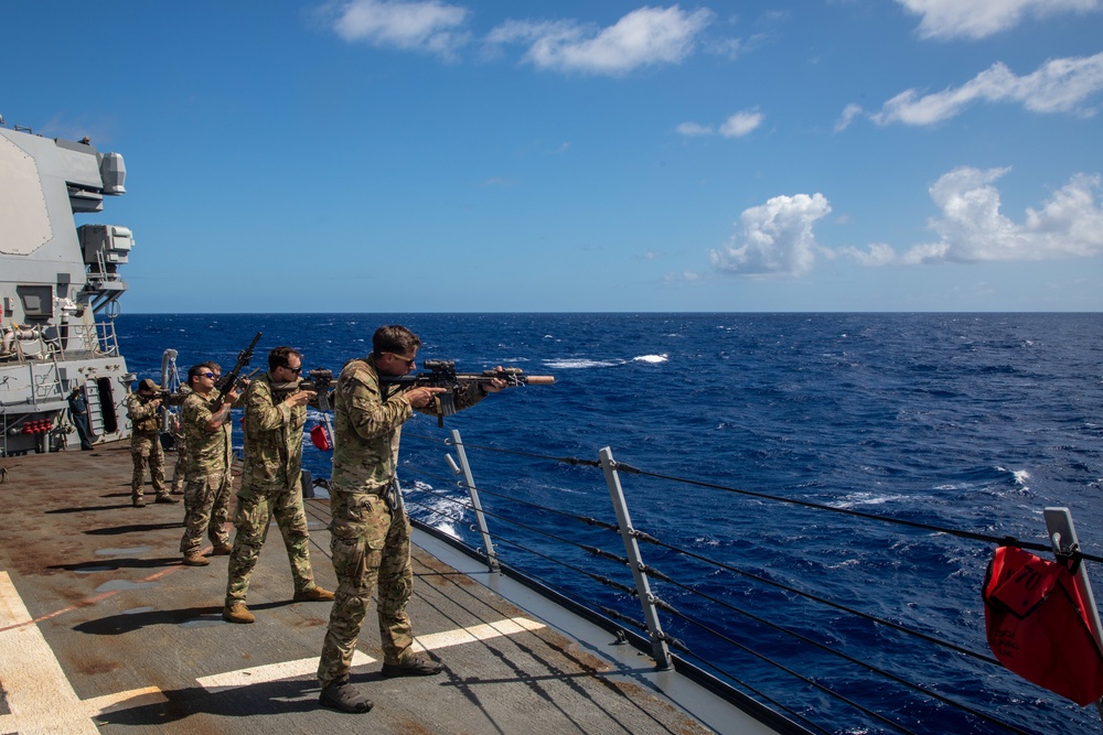 USS Hopper (DDG 70) participates in JPMRC 23-01