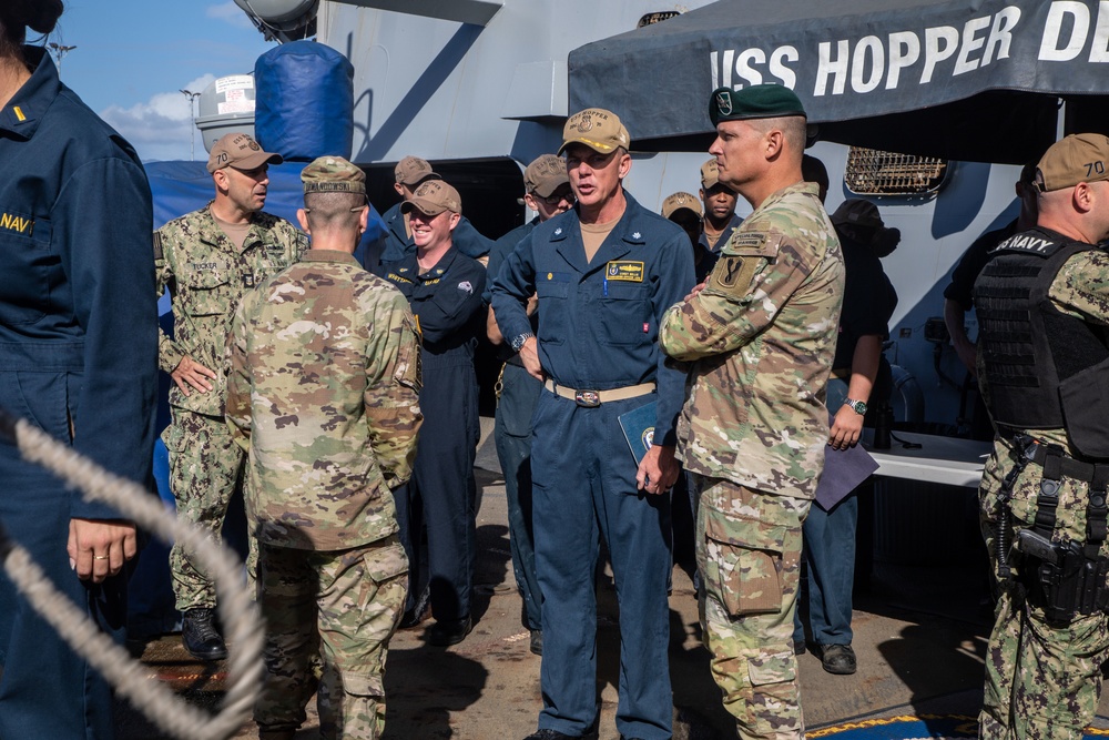 USS Hopper (DDG 70) participates in JPMRC 23-01