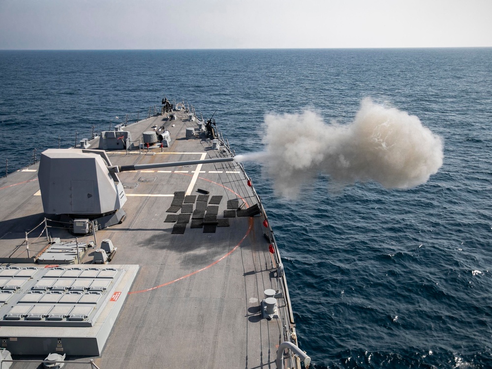 USS Delbert D. Black Conducts Live Fire Exercise