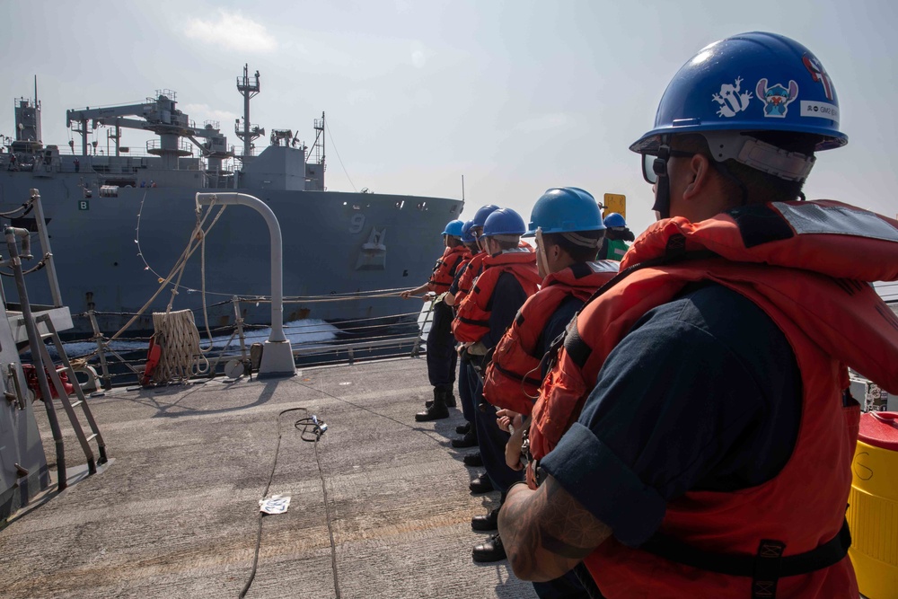 USS Nitze Replenishment at Sea