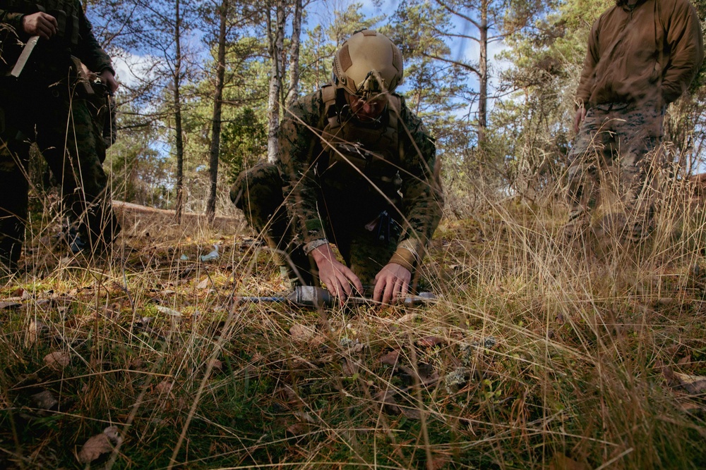 US Marines With Combat Logistics Battalion 6 Conduct Sensitive Site Exploitation Drills in Finland