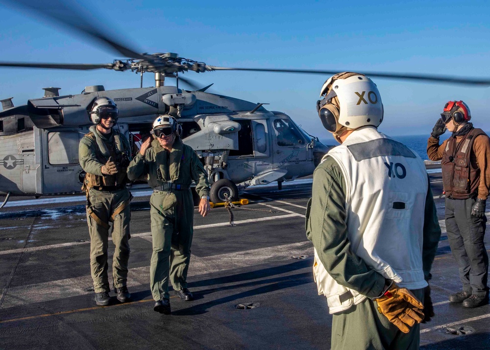 USS George H.W. Bush Hosts Standing NATO Maritime Group 2
