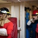 Coast Guard Cutter Hamilton conducts general quarters training while underway in the Atlantic Ocean