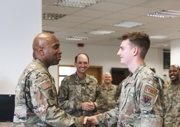 New Faces of the Air Force Cyber Leadership, Sixteenth Air Force (Air Forces Cyber) Leadership Visits 691st Cyberspace Operations Squadron