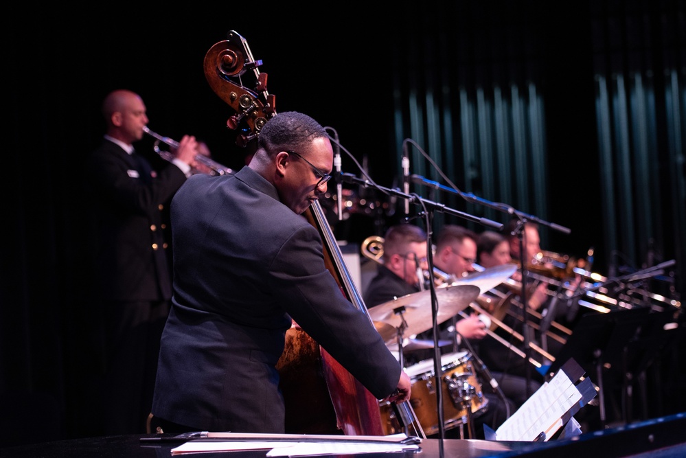 United States Navy Band Commodores perform at the Rogers Palmer Performing Arts Center.