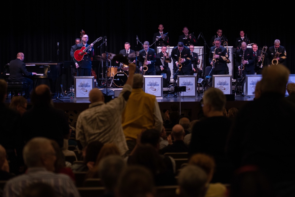 United States Navy Band Commodores perform at the Rogers Palmer Performing Arts Center.