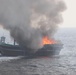U.S. Navy Rescues Mariners Who Set Fire to Vessel Smuggling Drugs