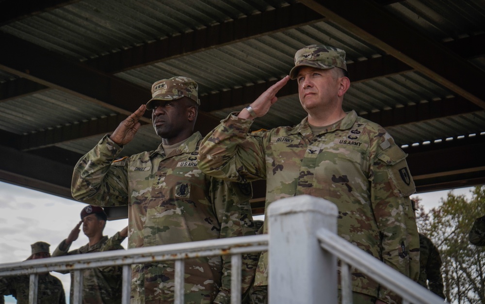 EFMB Competitors Become Badge Holders After Pinning Ceremony