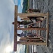 Seabees with Naval Construction Battalion (NMCB) 4, build a sentry post for the Explosive Ordnance Disposal (EOD) Marines to destroy during Exercise Kamandag.