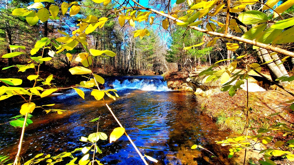 2022 Fall Colors at Trout Falls at Fort McCoy's Pine View Recreation Area