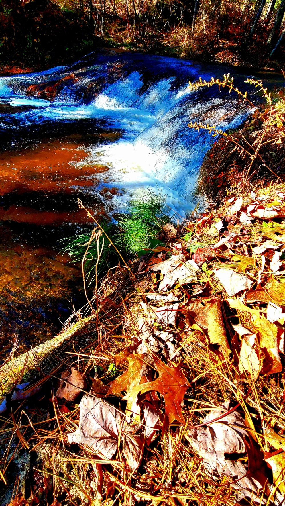 2022 Fall Colors at Trout Falls at Fort McCoy's Pine View Recreation Area