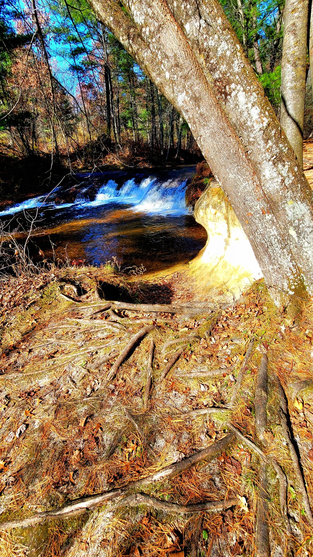 2022 Fall Colors at Trout Falls at Fort McCoy's Pine View Recreation Area