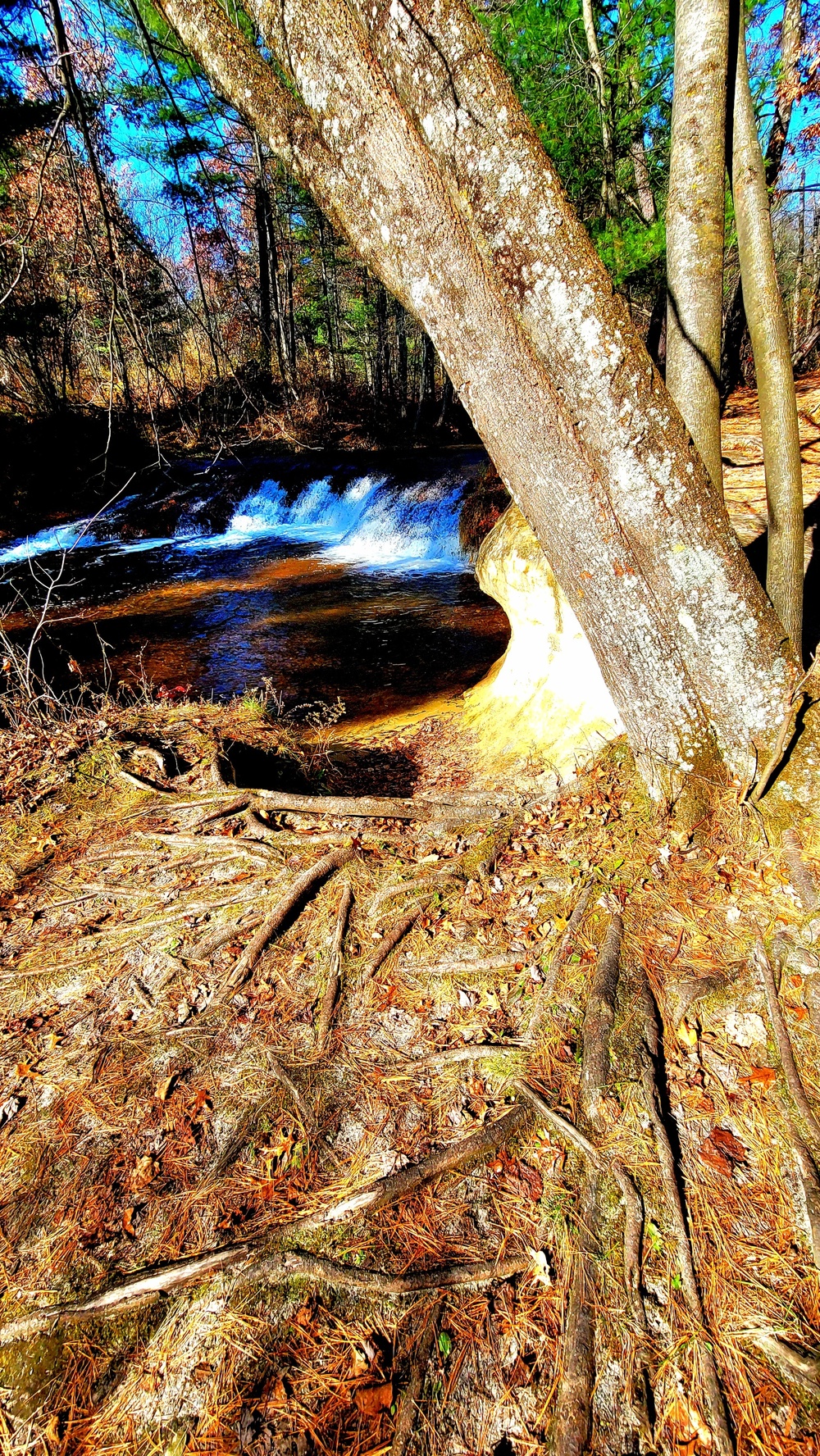 2022 Fall Colors at Trout Falls at Fort McCoy's Pine View Recreation Area