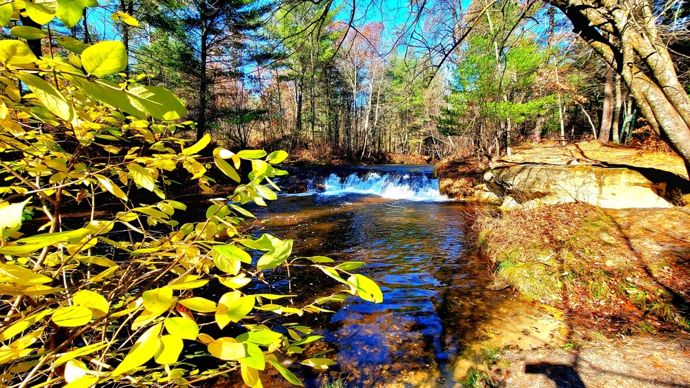 2022 Fall Colors at Trout Falls at Fort McCoy's Pine View Recreation Area