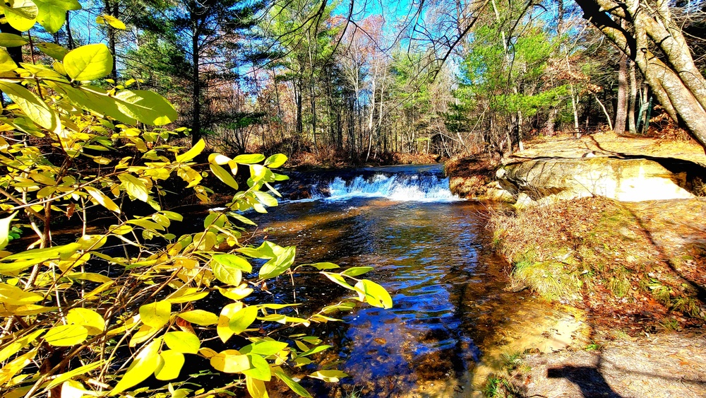 2022 Fall Colors at Trout Falls at Fort McCoy's Pine View Recreation Area