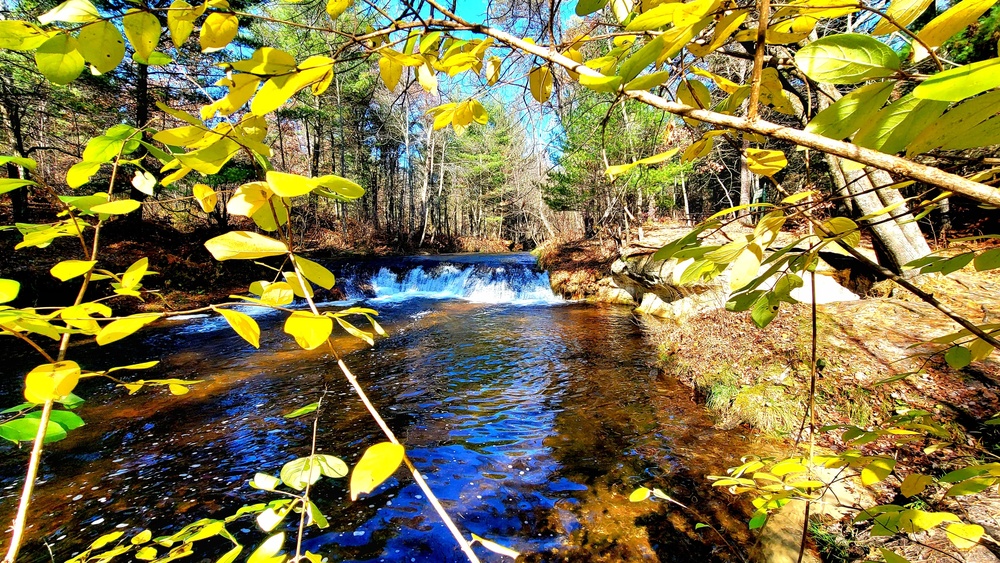 2022 Fall Colors at Trout Falls at Fort McCoy's Pine View Recreation Area