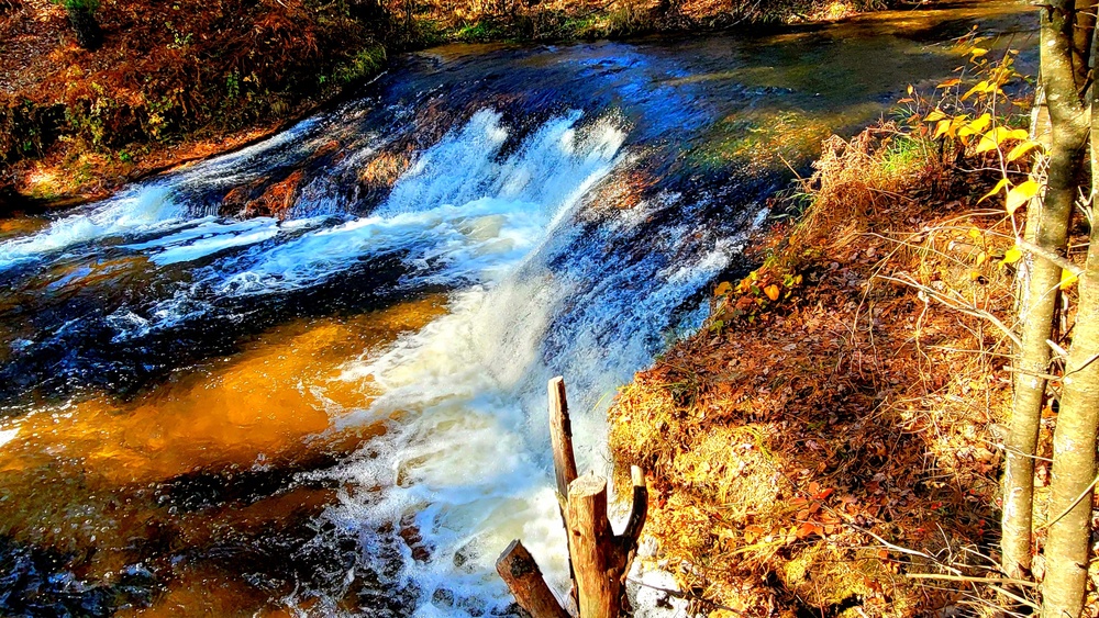 2022 Fall Colors at Trout Falls at Fort McCoy's Pine View Recreation Area