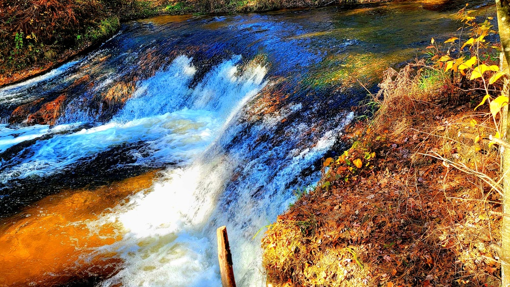 2022 Fall Colors at Trout Falls at Fort McCoy's Pine View Recreation Area