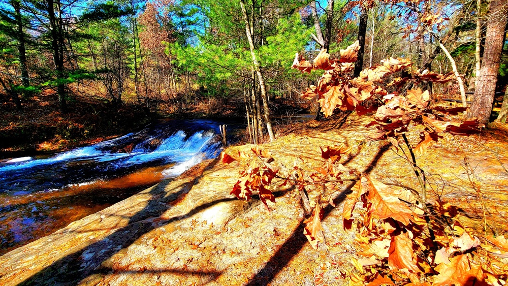 2022 Fall Colors at Trout Falls at Fort McCoy's Pine View Recreation Area