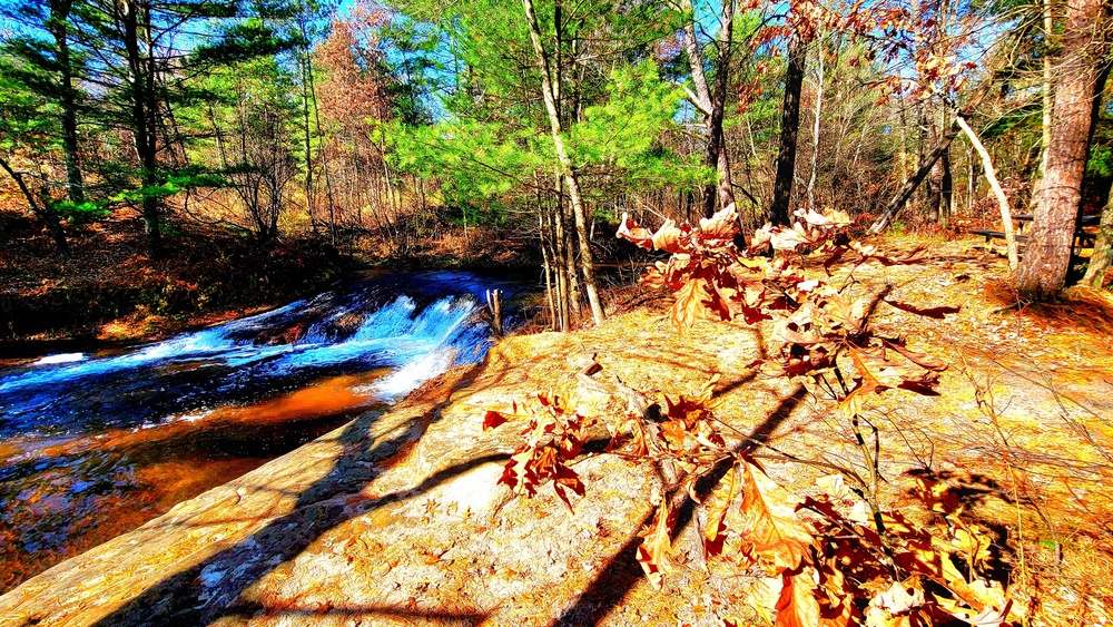 2022 Fall Colors at Trout Falls at Fort McCoy's Pine View Recreation Area