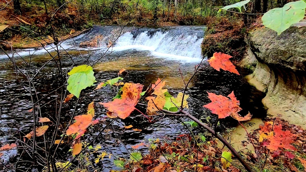 2022 Fall Colors at Trout Falls at Fort McCoy's Pine View Recreation Area