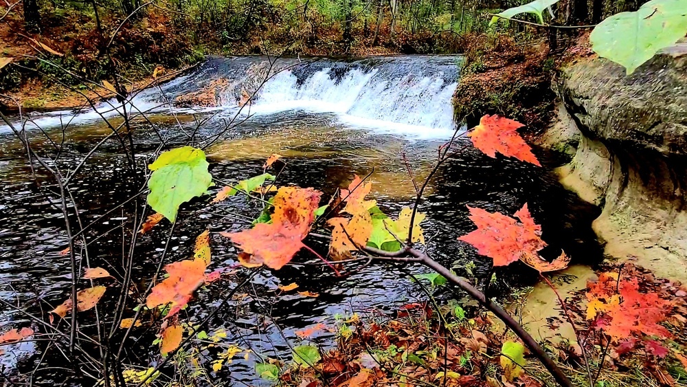 2022 Fall Colors at Trout Falls at Fort McCoy's Pine View Recreation Area