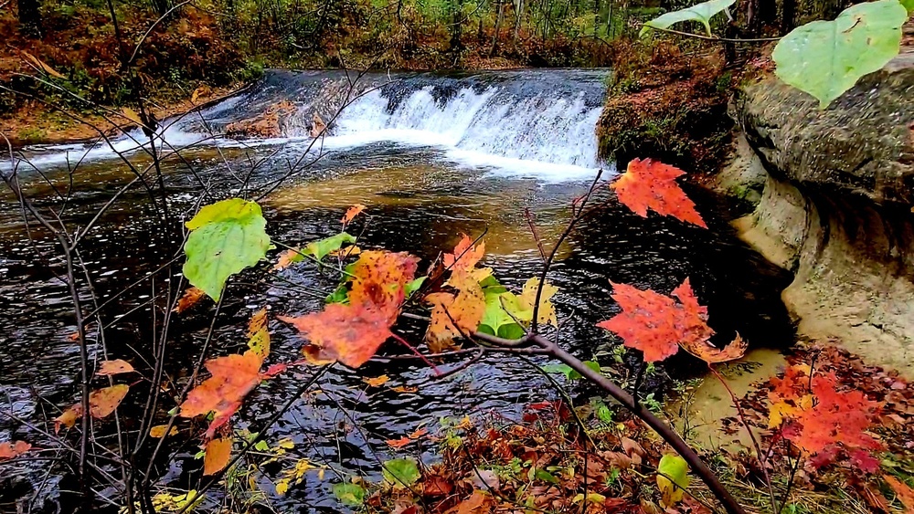 2022 Fall Colors at Trout Falls at Fort McCoy's Pine View Recreation Area