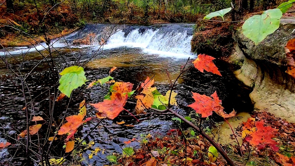 2022 Fall Colors at Trout Falls at Fort McCoy's Pine View Recreation Area