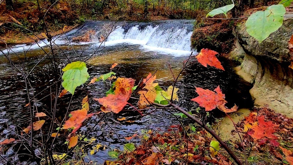 2022 Fall Colors at Trout Falls at Fort McCoy's Pine View Recreation Area