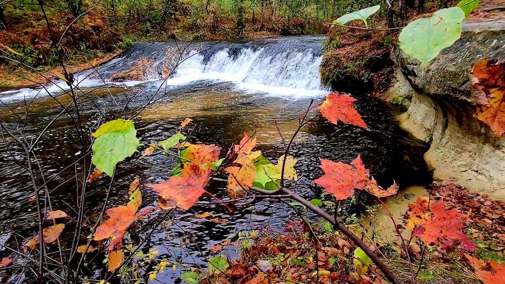 2022 Fall Colors at Trout Falls at Fort McCoy's Pine View Recreation Area