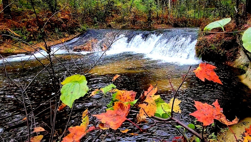 2022 Fall Colors at Trout Falls at Fort McCoy's Pine View Recreation Area