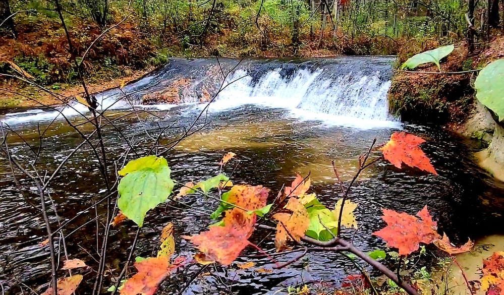 2022 Fall Colors at Trout Falls at Fort McCoy's Pine View Recreation Area