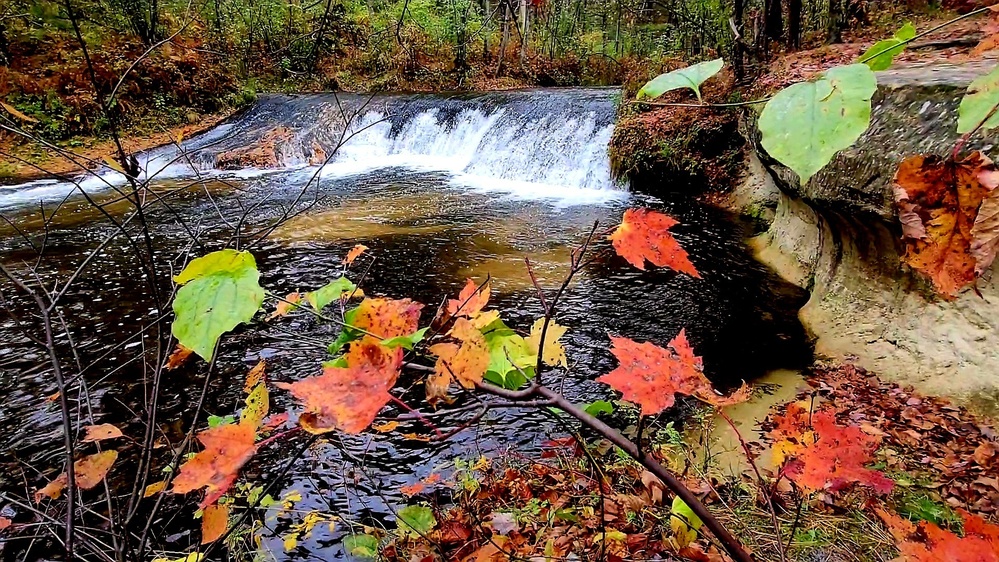 2022 Fall Colors at Trout Falls at Fort McCoy's Pine View Recreation Area