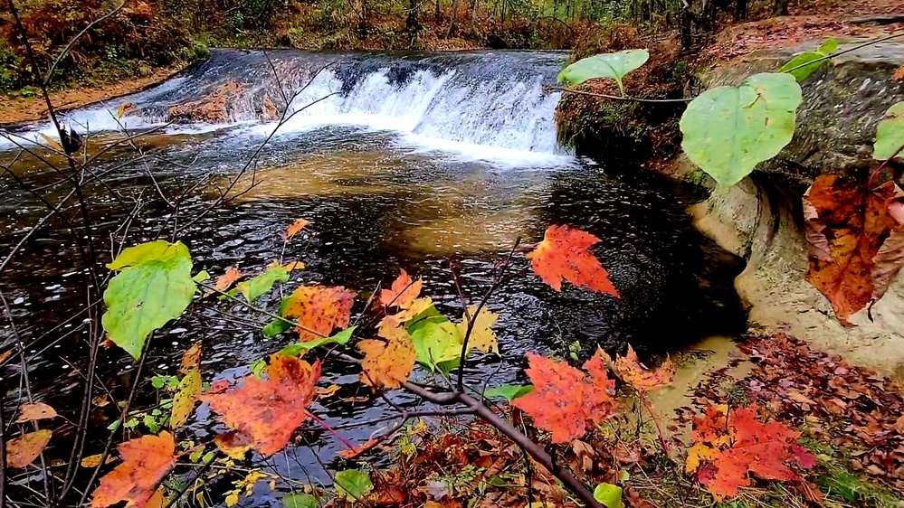 2022 Fall Colors at Trout Falls at Fort McCoy's Pine View Recreation Area