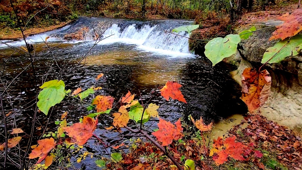 2022 Fall Colors at Trout Falls at Fort McCoy's Pine View Recreation Area