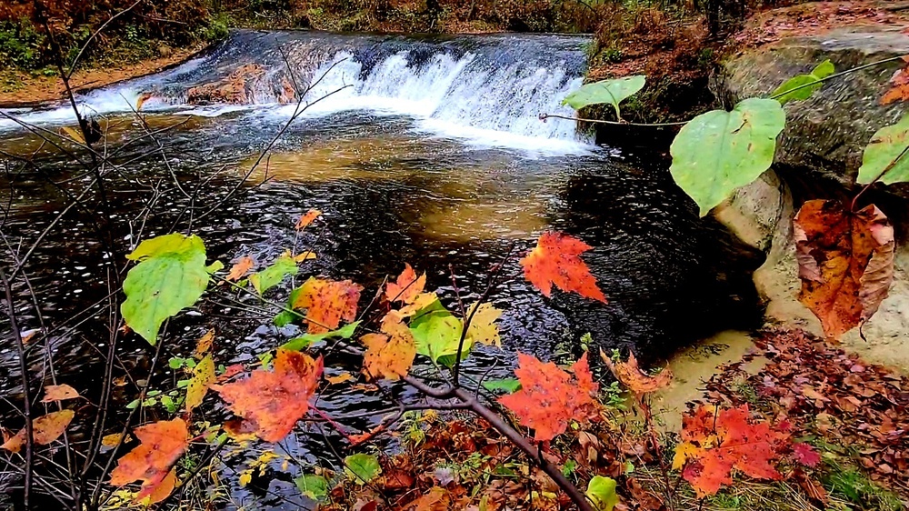 2022 Fall Colors at Trout Falls at Fort McCoy's Pine View Recreation Area
