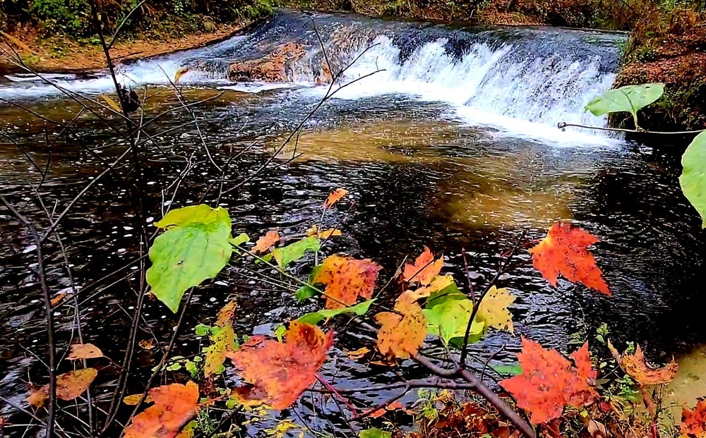 2022 Fall Colors at Trout Falls at Fort McCoy's Pine View Recreation Area