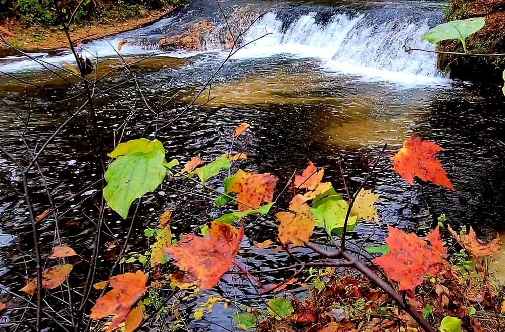 2022 Fall Colors at Trout Falls at Fort McCoy's Pine View Recreation Area