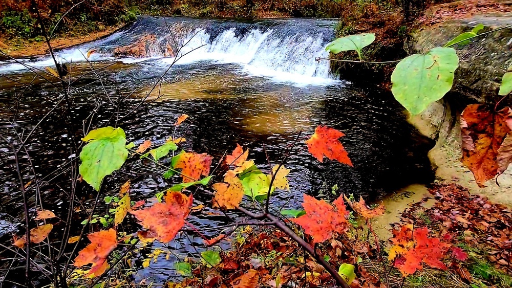 2022 Fall Colors at Trout Falls at Fort McCoy's Pine View Recreation Area