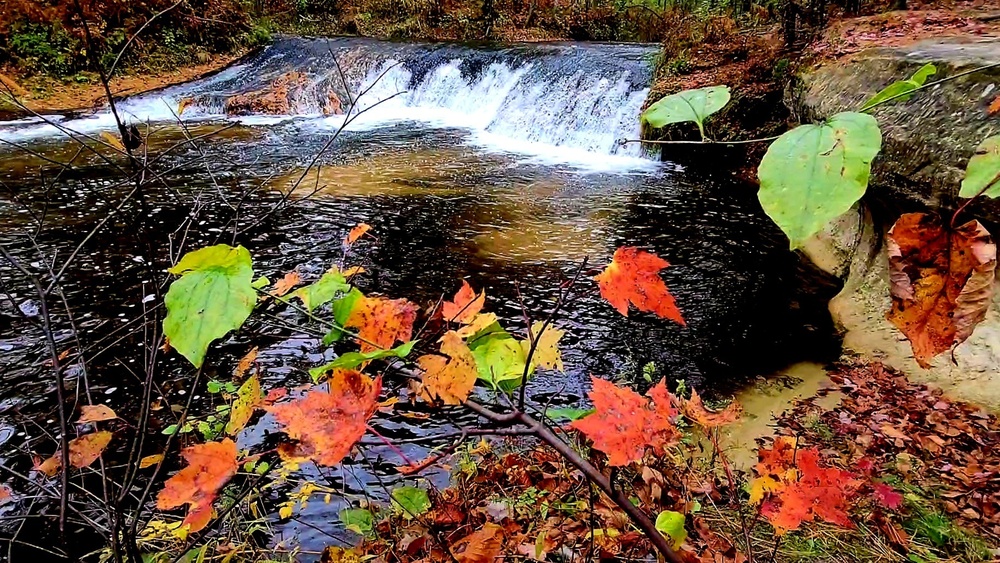 2022 Fall Colors at Trout Falls at Fort McCoy's Pine View Recreation Area