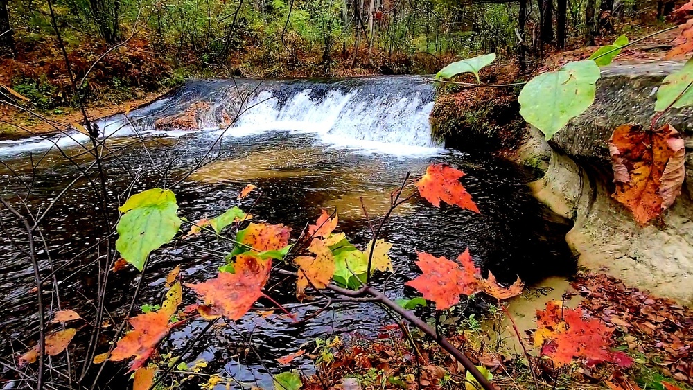 2022 Fall Colors at Trout Falls at Fort McCoy's Pine View Recreation Area