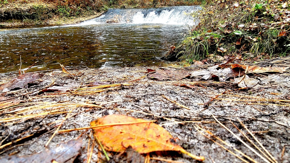 2022 Fall Colors at Trout Falls at Fort McCoy's Pine View Recreation Area
