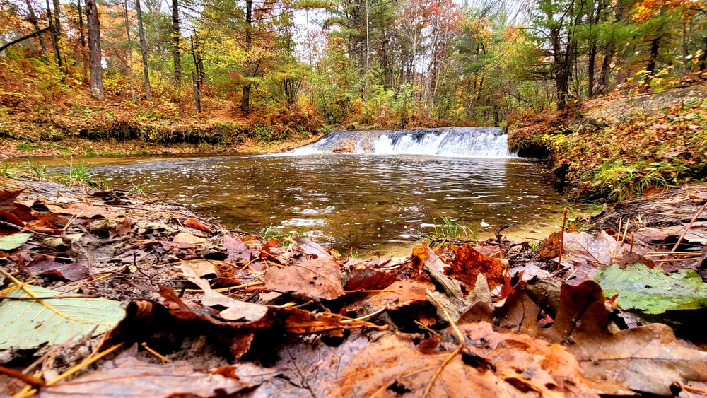 2022 Fall Colors at Trout Falls at Fort McCoy's Pine View Recreation Area