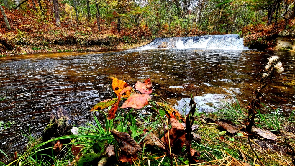 2022 Fall Colors at Trout Falls at Fort McCoy's Pine View Recreation Area