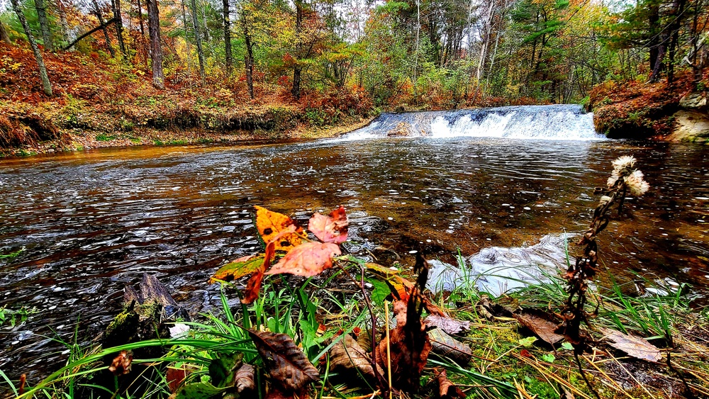 2022 Fall Colors at Trout Falls at Fort McCoy's Pine View Recreation Area