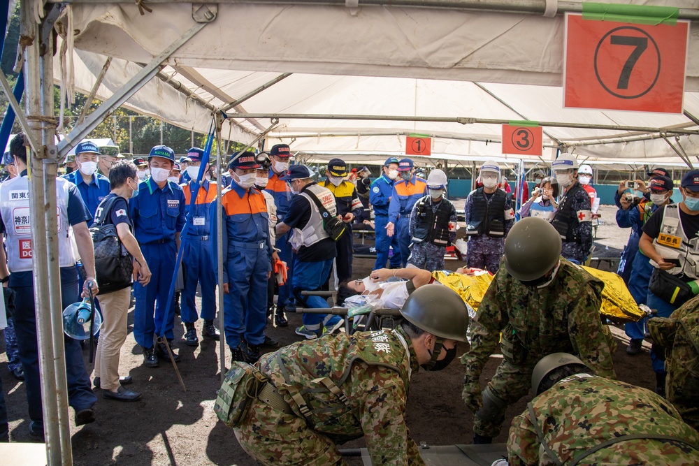 USNMRTC Yokosuka, Government of Japan, Japanese Self Defense Force and US Army foster partnership in Big Rescue Kanagawa