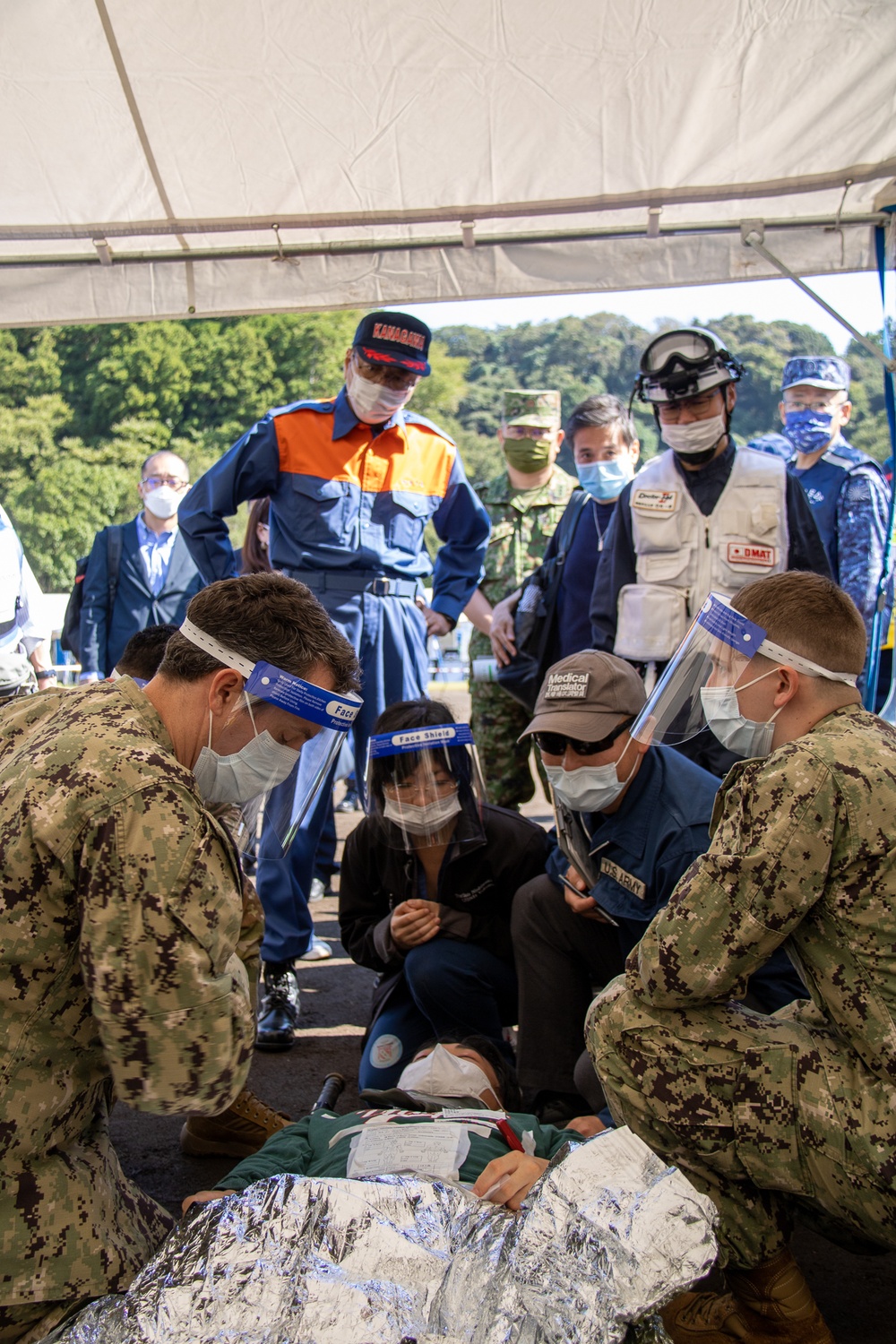 USNMRTC Yokosuka, Government of Japan, Japanese Self Defense Force and US Army foster partnership in Big Rescue Kanagawa