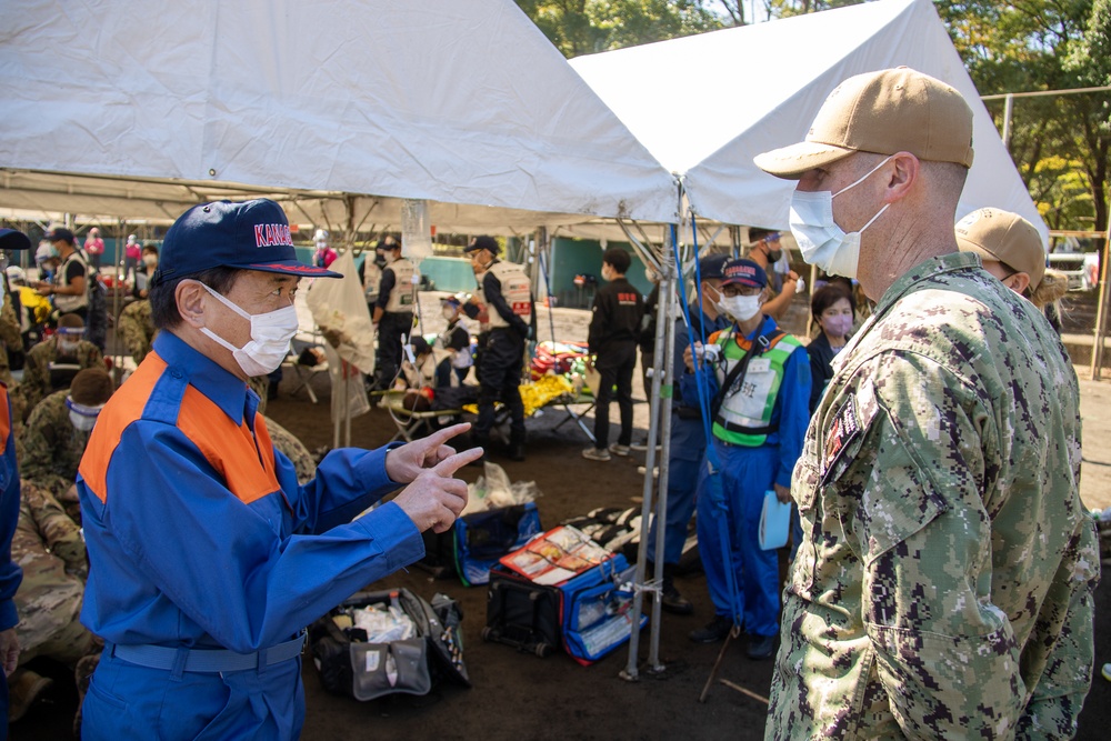 USNMRTC Yokosuka, Government of Japan, Japanese Self Defense Force and US Army foster partnership in Big Rescue Kanagawa